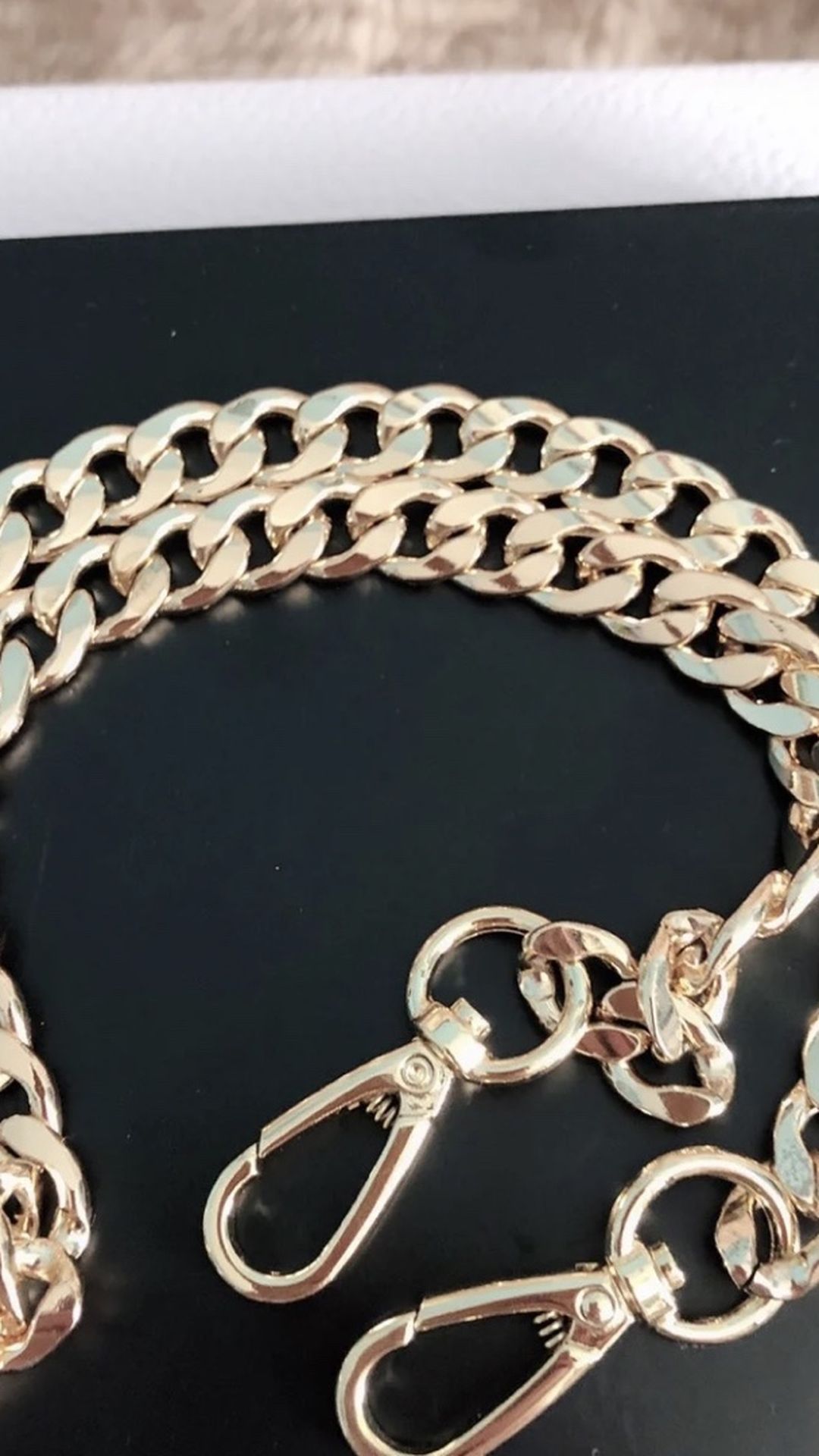 New 24” Gold Strap Chain