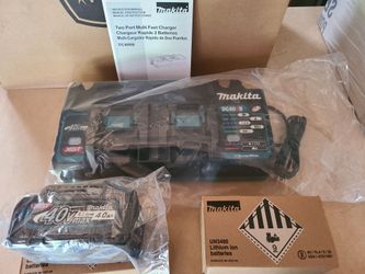 Makita 40v dual charger 4ah battery