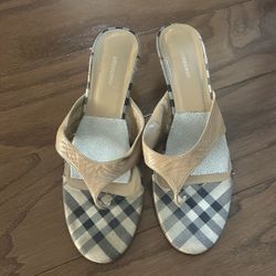 Authentic Burberry Leather Sandals 39.5