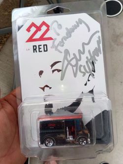 22 Red Signed Die-Cast Toy Van in Blister Pack