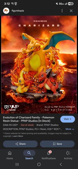 Charizard Statue