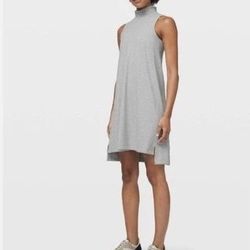 Lululemon 'Gone for the Week' Ribbed Sleeveless Mock Turtleneck Dress XXS