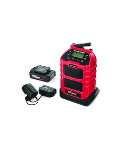 Hyper tough jobsite radio 20V lithium ion battery