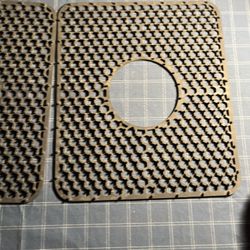 Rubber Sink Mats With Drain Holes.