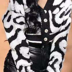 Black And White Sweater