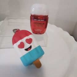Bath and Body Works "Popsicle " Pocketbac Holder & Hand Sanitizer 