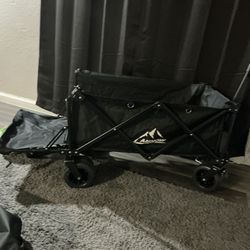 Black Basically Brand New Foldable Wagon 