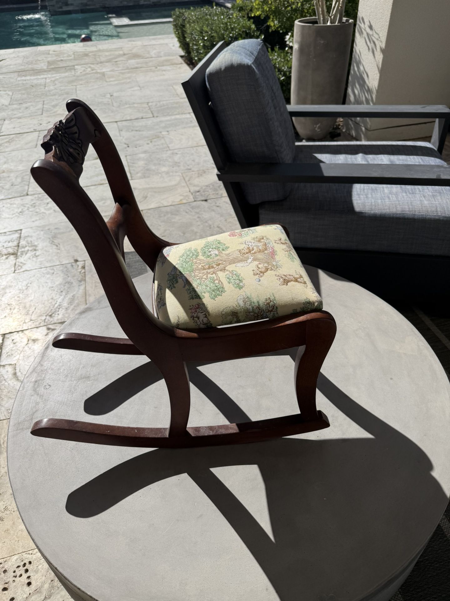 Kids Wooden Vintage Rocking Chair