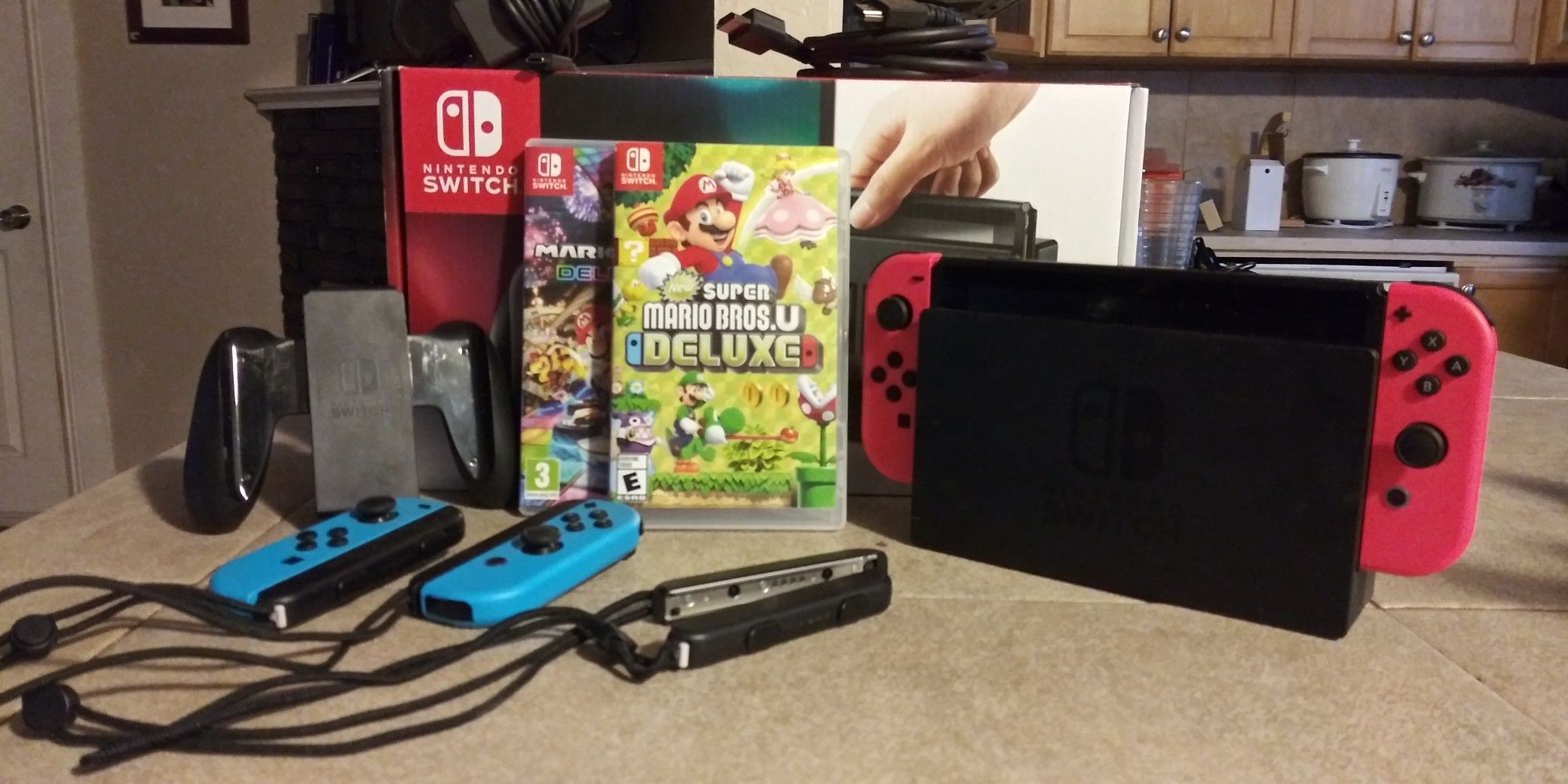 Nintendo Switch like new with games and extra controllers