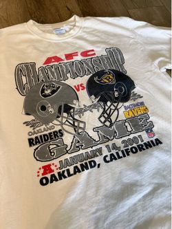 Oakland Raiders 01’ Championship L/s shirt