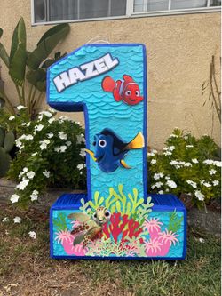 Finding Nemo dory under the sea number one pinata
