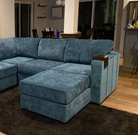 Lovesac Side Cover: Midnight Navy Corded Velvet