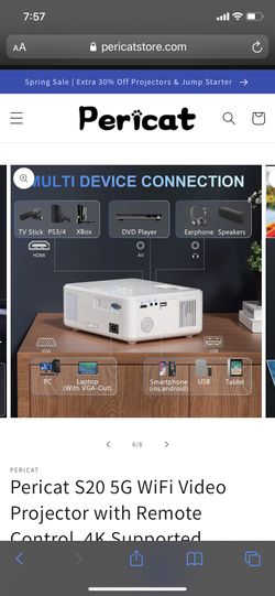 Pericat Video Projector