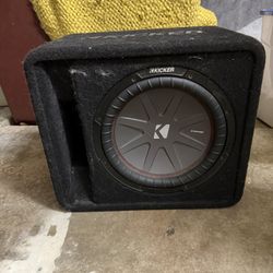 Kicker Comp-R 12 Inch Sub with Amp Etc.