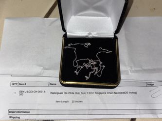 14k White Gold 20 In Necklace