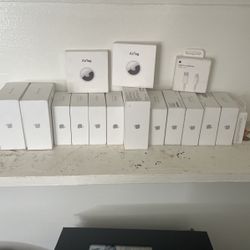Air Pods, Air Tags, Apple Fast Chargers