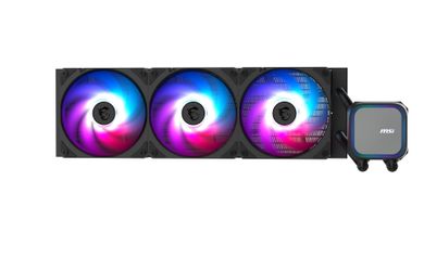 MSI MAG Coreliquid A13 360 Black - AIO ARGB Liquid Cooling - 360mm Radiator - Triple 120mm ARGB PWM Fans - EZ Connect - LGA 1700/1851/AM5/AM4 Compatib