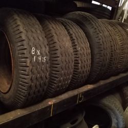 Mobile Home Tires Mounted On Wheels 8x 14.5