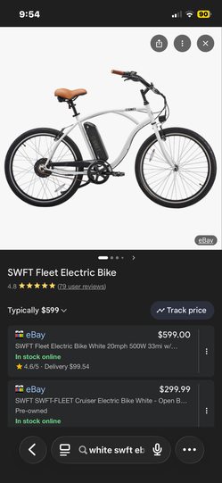 Swft ebike beach cruiser