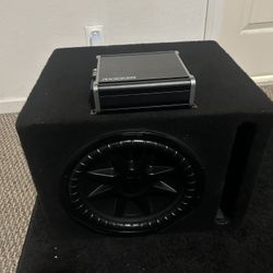 Kicker 12” And 400wats Amp