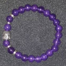 GENUINE AMETHYST BUDDHA BRACELET 