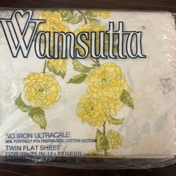 New Wamsutta By Christian Dior Non Iron Ultracale Twin Flat Sheet