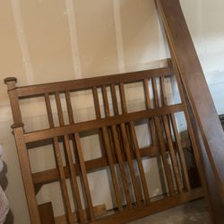 Queen Bed Frame (Real Wood)