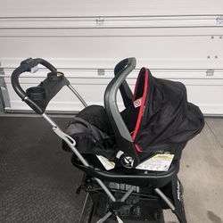 Babytrend Car Seat + Base + Snap And Go Stroller