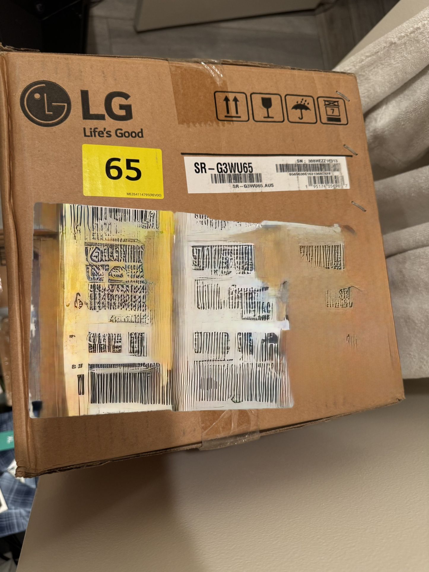 LG SR-G3WU65 OLED G3 Series Stand and Back Cover, Compatible with 65-inch OLED G3 Series