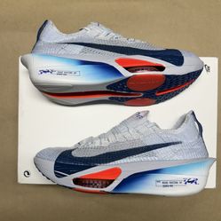 Nike Air Alphafly Next 3% Football Grey Blue Void Mens size 9 running shoes NEW!