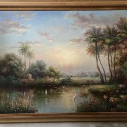 Oil Painting With Frame 