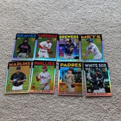 2021 Topps Chrome 1986 Inserts