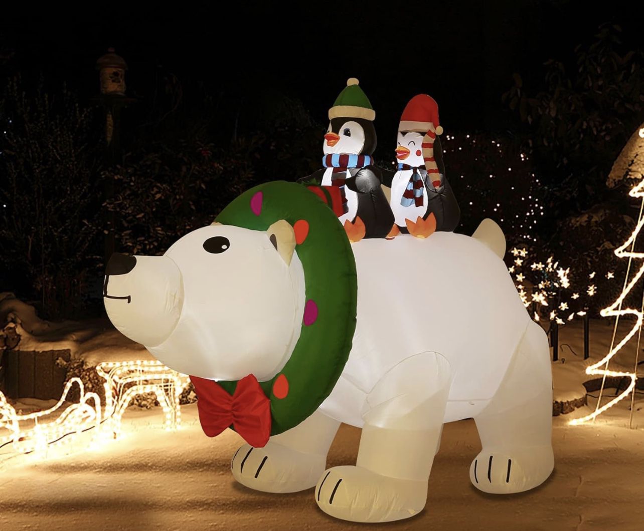 Giant Christmas Inflatable Polar Bear