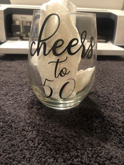 Personalized Birthday wine cups!
