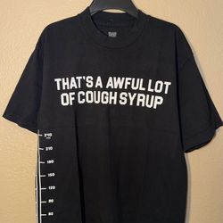 ALOCS AWFUL LOT OF COUGH SYRUP T-SHIRT / TEE MENS SIZE SMALL BRAND NEW