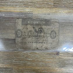 1861 South Carolina 25-cent obsolete currency note Civil War 