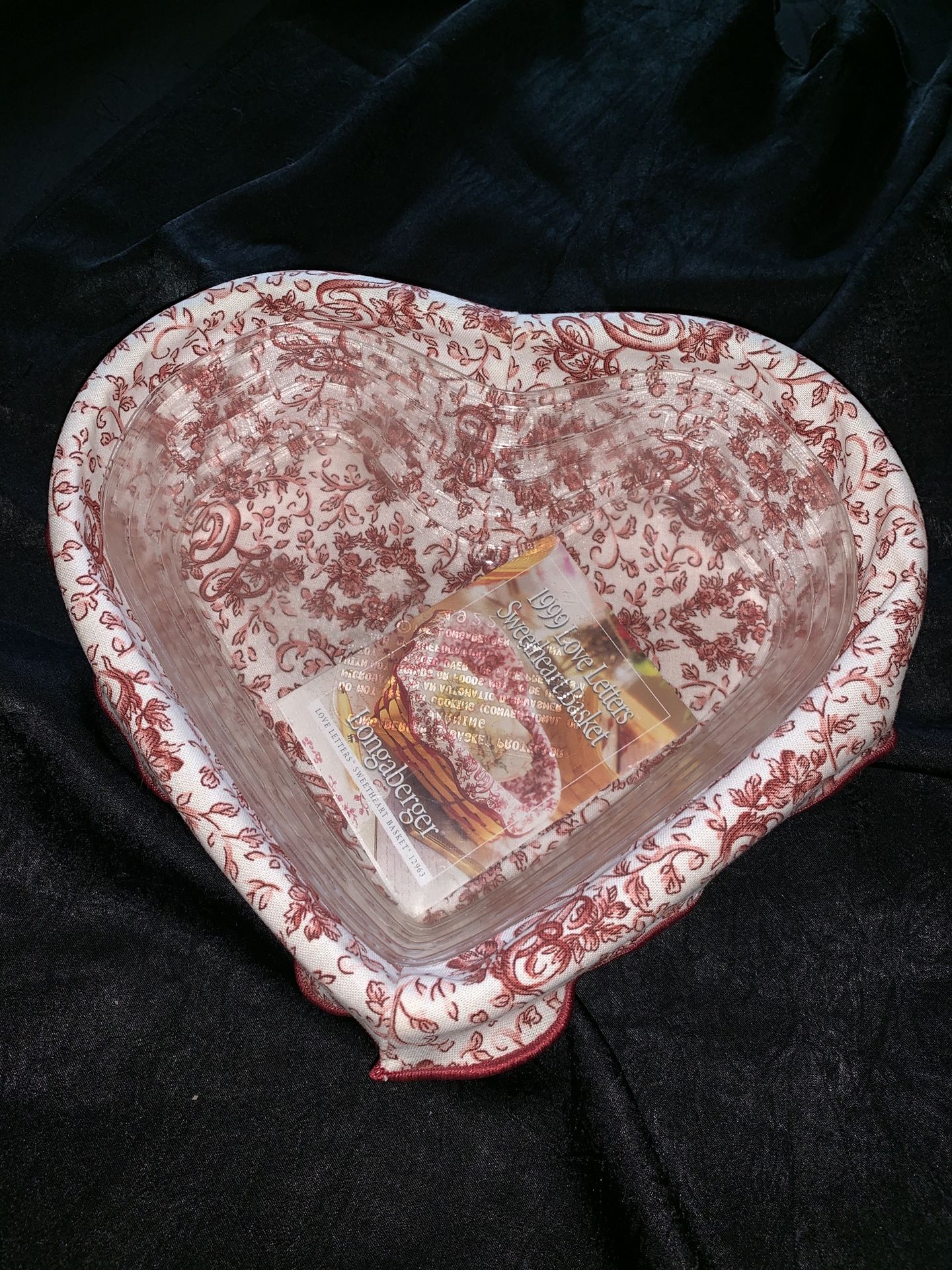 Heart Longaberger Love Letters Sweetheart Basket