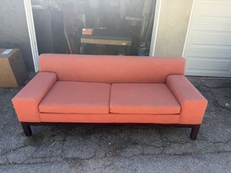 west Elm sofa - linen weave campfire