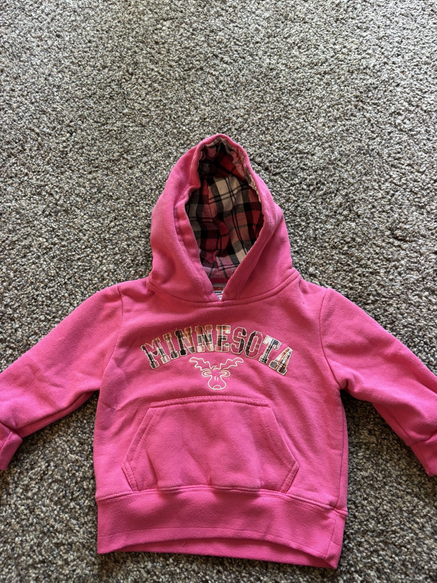 Minnesota 12 Month Toddler Girl Hoodie!