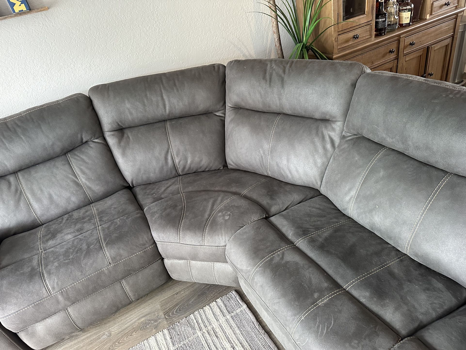 Sectional Electric Couch With Recliner
