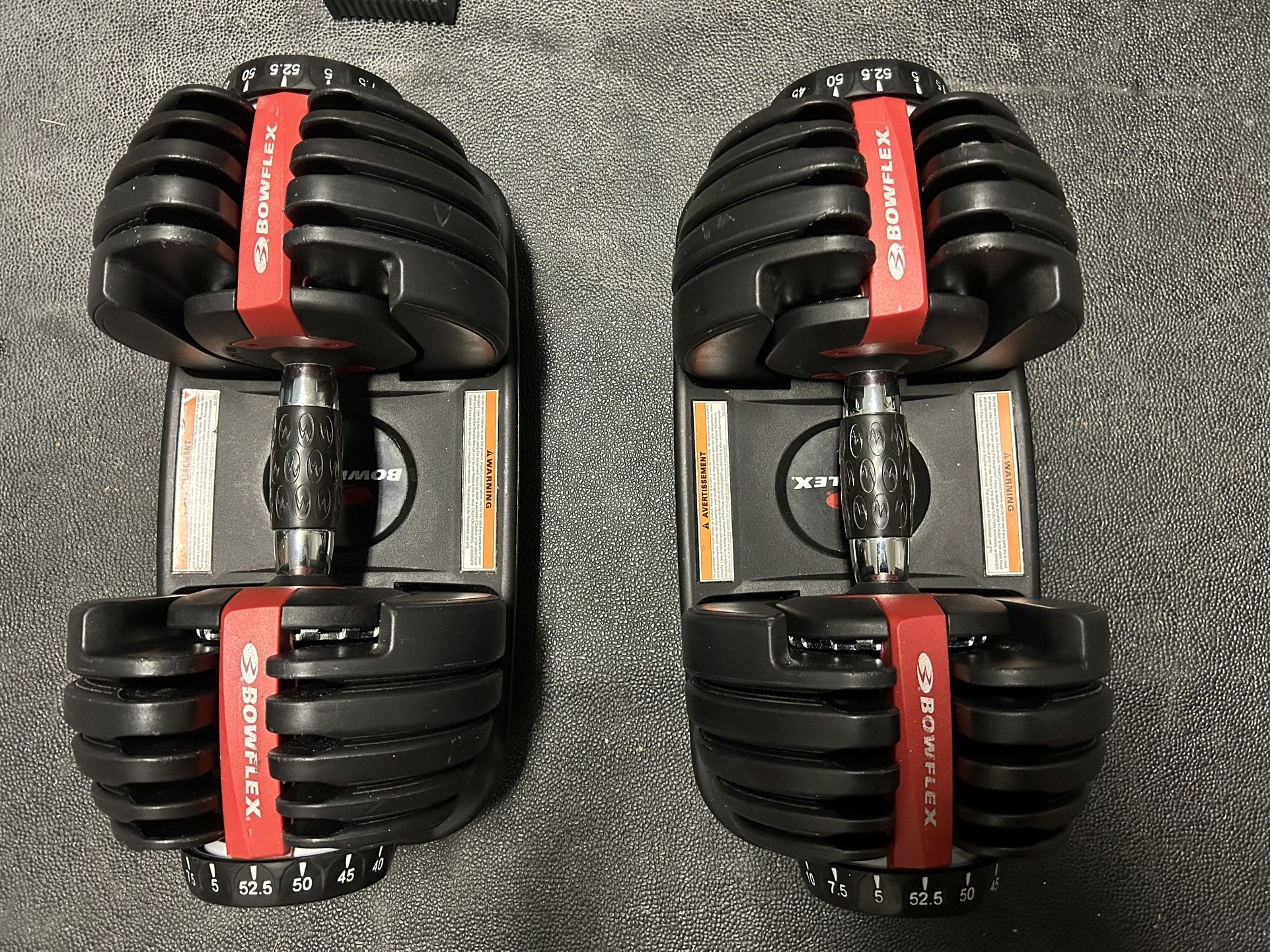 Used Bowflex 552 Adjustable Dumbbells