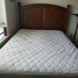 Queen Matress With Frame 