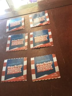 Cracker Jack Prize Arcade Ticket 