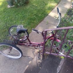  Schwinn Meridian 3 Wheeler Tricycle Trike Aluminum FRAME 