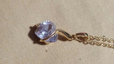 Heart Cz Chain and Pendant