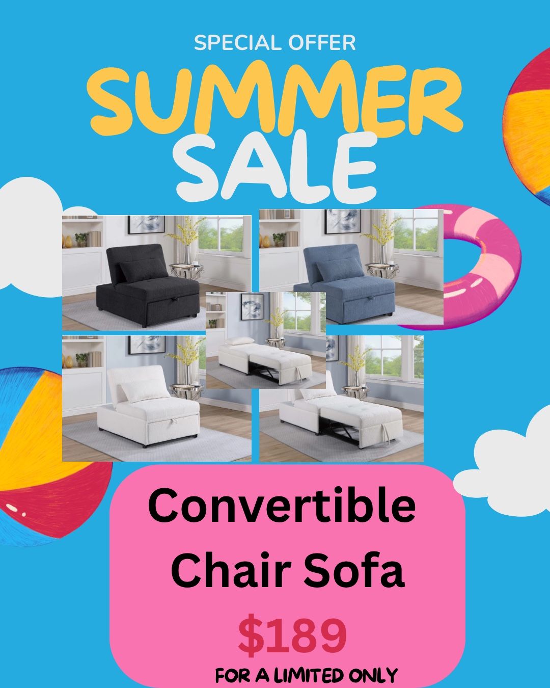 Chair Sofa ( convertible)