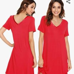 Brand New 2XL Red Pajama Nightgown 