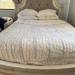 Queen Bed Frame and Vanity