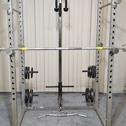 Valor Bd-7 Squat Rack With Lat Pull-down Attachment