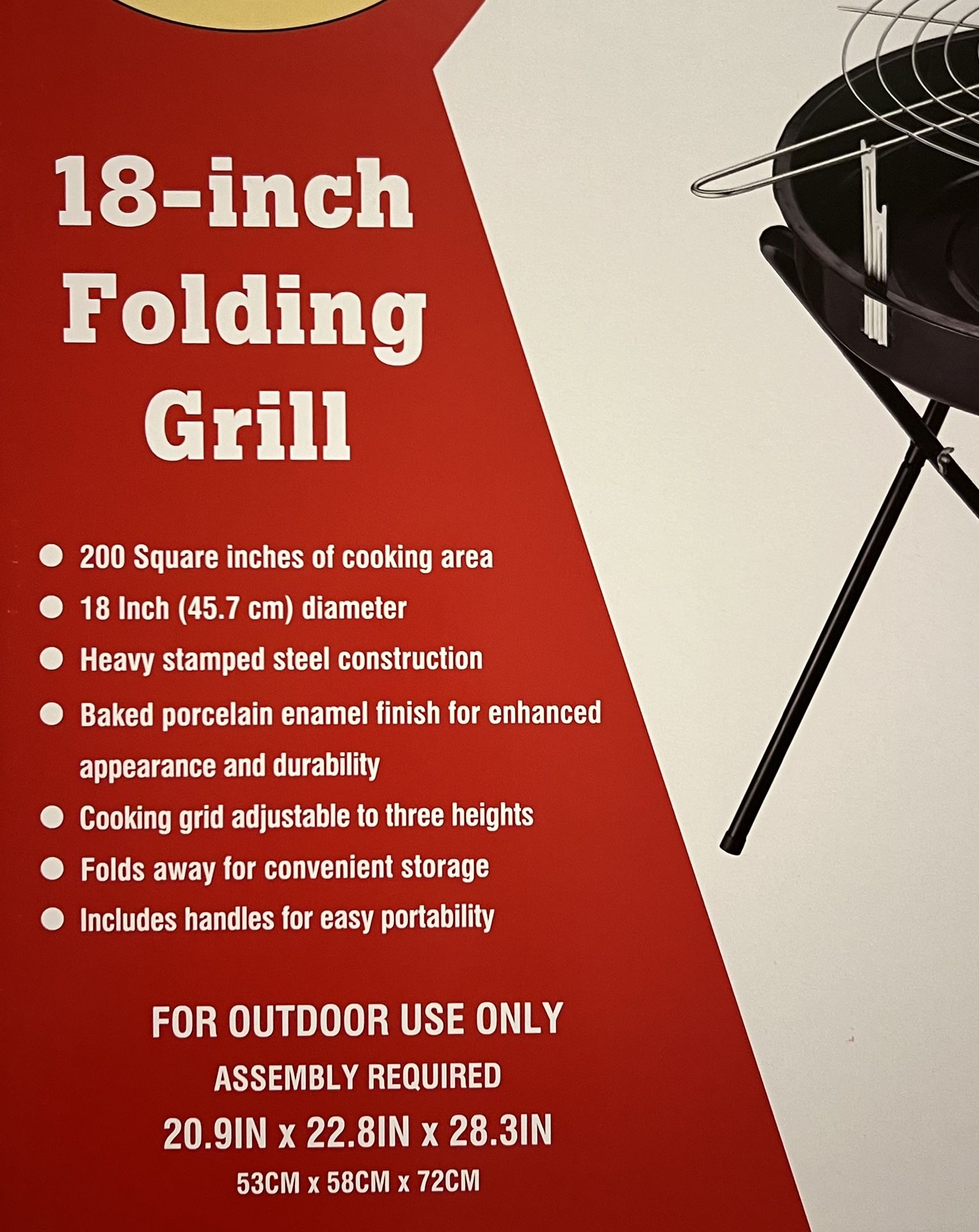 18inch Folding grill
